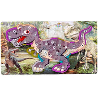 Rompecabezas de dinosaurio de madera