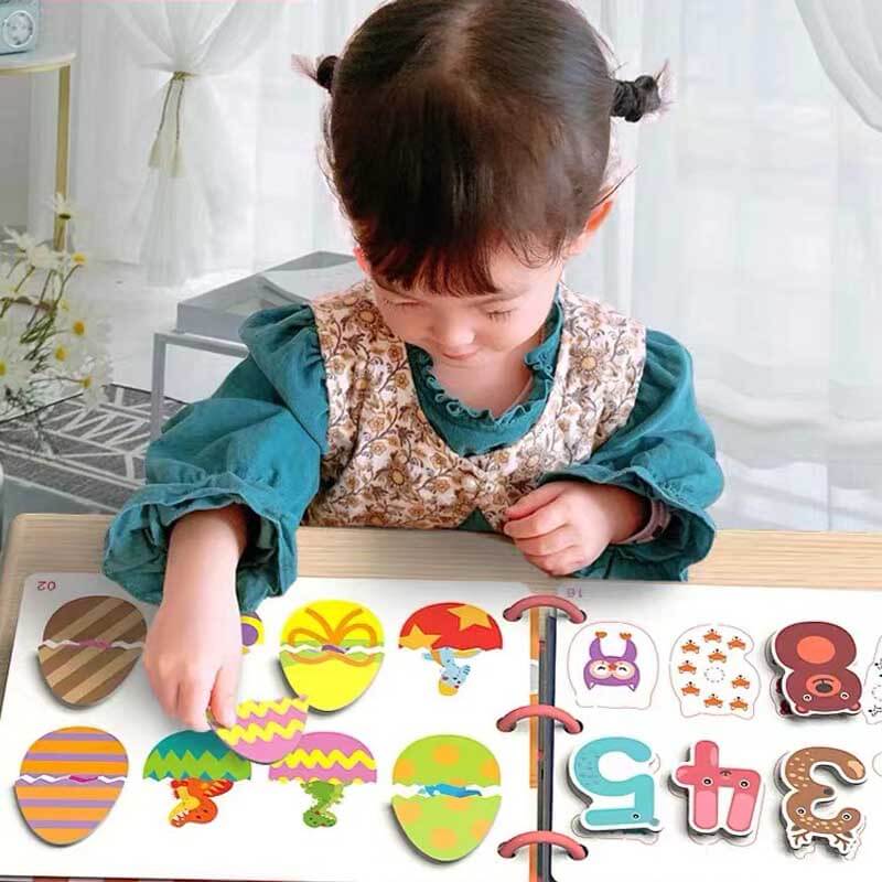 Quiet Book for Toddlers, Montessori Interactive Toys Busy Book for Kids Develop Learning Skills | Shinymarch®