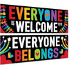 Welcome Back To School Backdrop Banner 40 x 20 Inch Large Size Colorful First Day Of School Background Decorations | Shinymarch