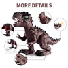 3 Pack Electric Walking Dinosaur Toys for Toddlers 2-4 3-5 Years with Roar Sounds and Lights Up, Realistic Robot T-Rex, Brachiosaurus, Stegosaurus Dinosaur Figures for Kids | Shinymarch