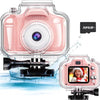 Underwater Kids Camera Toys for Kids 3-8 Boys Girls, Waterproof Kids Digital Camcorder Sports Video Camera, Toddler Kids Toys for 3 4 5 6 7 8 Year Old Birthday Gifts with 32GB SD Card | Shinymarch