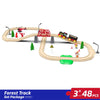 Shinymarch® Wooden Train Set, Wooden Train Set with Battery Operated Train & Wooden Tracks -fits Thomas, fits Brio, fits Chuggington, fits Melissa and Other Major Brands- Kids Toys for 3+ Years Old Boys & Girls | Shinymarch