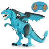 Remote Control Fire-breathing Dragon Toy for Kids 3-8, 20'' Walking RC Dragon with Swinging Wings, Shaking Head, Roaring, Spraying, Light Up Eyes Toys for Boys and Girls 3-12 Years Old | Shinymarch