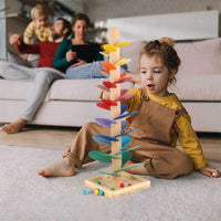 Wooden Rainbow Music Tree for Toddlers | Shinymarch