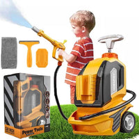 Kids Pressure Washer Toy, Toddler Manua Window Washing Kit Children Electric Powerful Clean Car Play Tool Set with Scraper Sponge Towel Rag Cleaning Machine Wash Gun Pretend Play for Boys Girls | Shinymarch