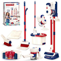 Kids Cleaning Toy Set, Shinymarch 12 PCS Kids Vacuum That Really Works, Broom and Mop Pretend Cleaning Set for Toddlers, Montessori Play Toy Gift for Boys and Girls Ages 3+ | Shinymarch