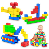 64 PCS Cube Magnetic Blocks Toddler Toys Sensory Toys Magnetic Building Blocks Toys for Toddlers 3 4 5 6 7 8+ Years Old Boys Girls | Shinymarch