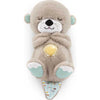 Breathing Otter Plush Baby Toy with Sensory Details Music Lights & Rhythmic Breathing Motion | Shinymarch