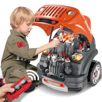 Large Truck Engine Toys for Kids 3-8 Years Old, Big Truck Builder Kit, Mechanic Repair Set for Kids, Ideal Christmas, Birthday Gifts | Shinymarch