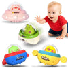 4PCS Animal Press to Go Car Toys for Toddlers 1-3, Push Go Friction Car Toys for 6-18 Months Baby, Animal Space Racing Cars, Infant Play Vehicle Set, Birthday Gifts for 1 Year Old Boy & Girl | Shinymarch