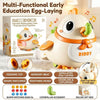 Interactive Musical Egg-Laying Hen Toy – Lights & Sounds Crawl-Along Toy for Babies & Toddlers | Shinymarch